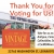 Thank You For Voting Us!
