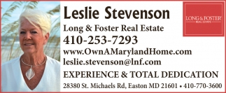 Leslie Stevenson - Long & Foster Real Estate
