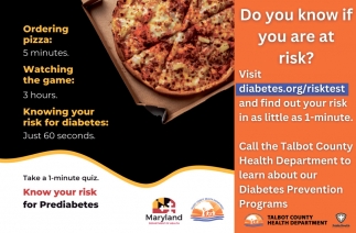 American Diabetes Association - Maryland Department of Health / Talbot County Health Department