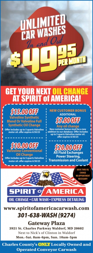 Spirit Of America Car Wash