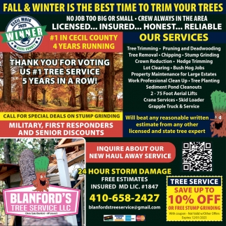 Blanford's Tree Service LLC