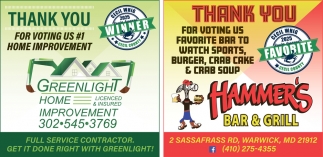 Greenlight Home Improvement - Hammer's Bar & Grill