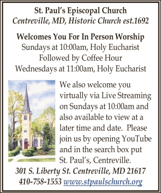 St. Paul's Episcopal Church - Centreville