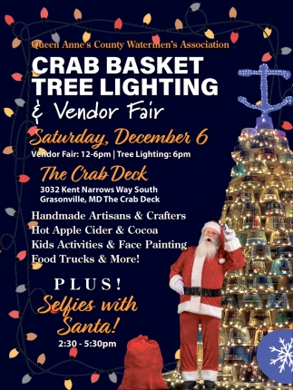 Crab Basket Tree Lighting & Vendor Fair (December 6, 2025)