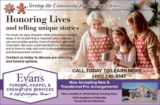 Evans Funeral Chapel & Cremation Services