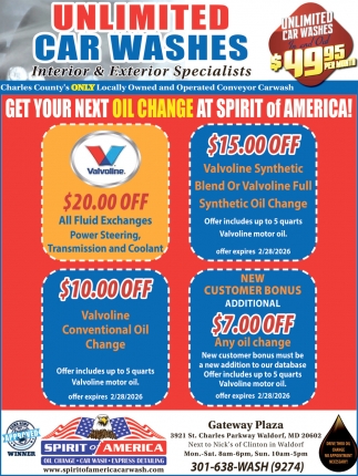 Spirit Of America Car Wash