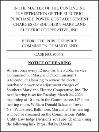 Public Service Commission of Maryland