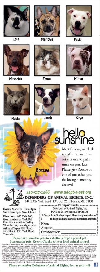 Defenders of Animal Rights, Inc