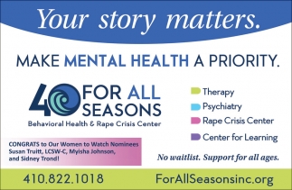 For All Season Behavioral Health & Rape Crisis Center