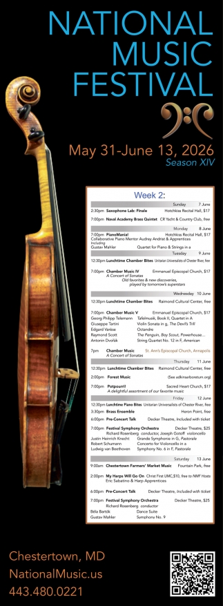 National Music Festival (May 31-June 13, 2026)