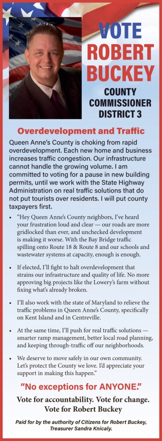 Robert Buckey County Commissioner District 3