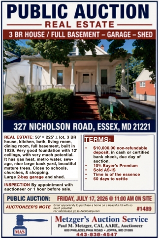Metzger's Auction Service