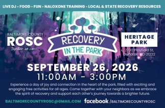 Recovery in the Park - September 26, 2026