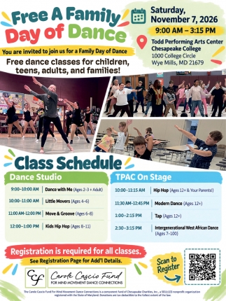 Free A Family Day of Dance - Nov. 7, 2026