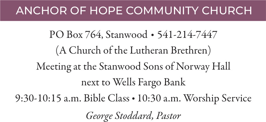 Meeting At The Stanwood Sons of Norway Hall, Anchor of Hope Community Church, Stanwood, WA