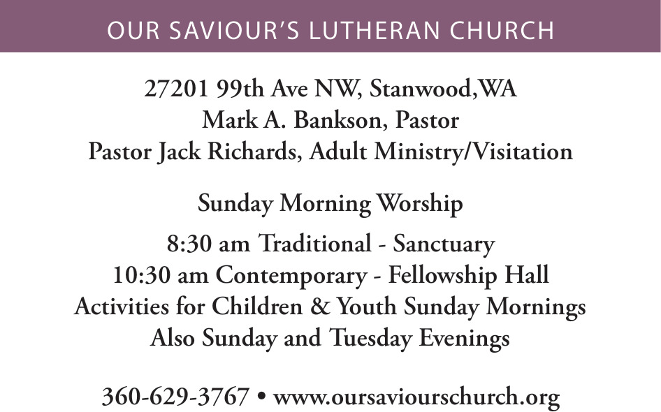 Pastor Jack Richards, Senior Ministry, Our Saviour's Lutheran Church, Stanwood, WA
