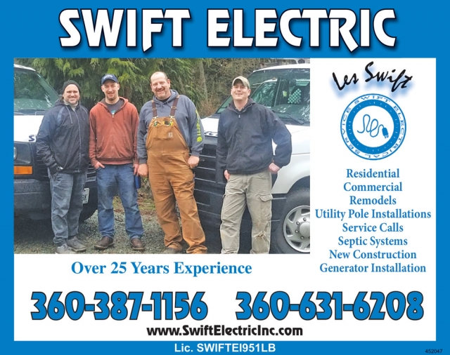 Over 25 Years Experience , Les Swifts