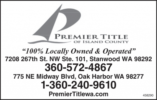 100% Locally Owned & Operated, Premier Title of Island County