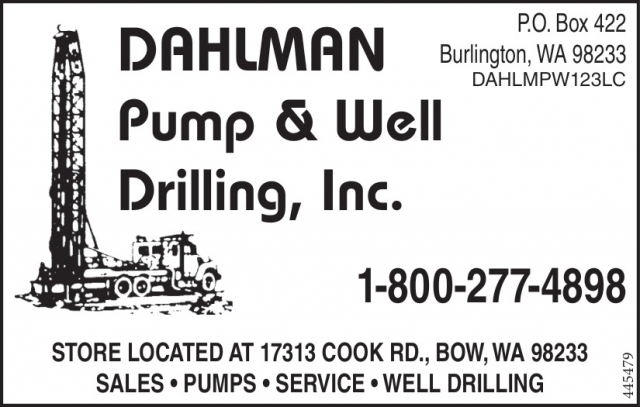 Sales - Pumps - Service - Well Drilling, Dahlman Pump & Well Drilling, Inc.