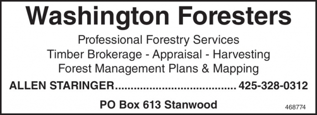 Professional Forestry Service, Washington Foresters