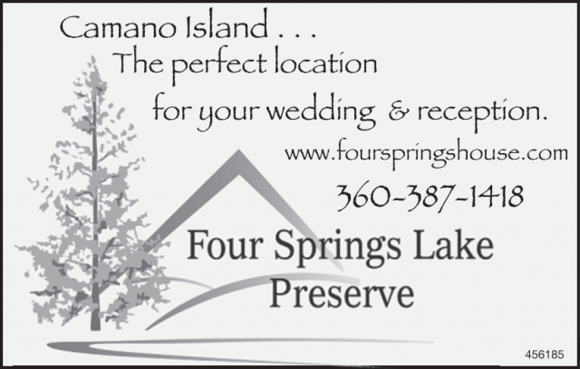 Camano Island... The Perfect Location For Your Wedding & Reception, Four Springs Lake Preserve