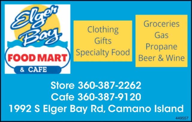 Clothing Gifts Specialty Food, Elger Bay Food Mart & Cafe