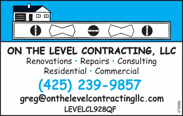 Renovations - Repairs - Consulting, On The Level Contracting, LLC.