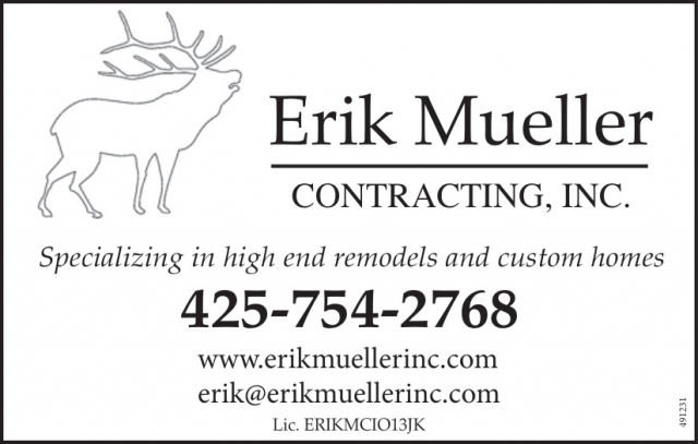 Specializing In high End Remodels And Custom Homes, Erik Mueller Contracting, Inc., Camano Island, WA