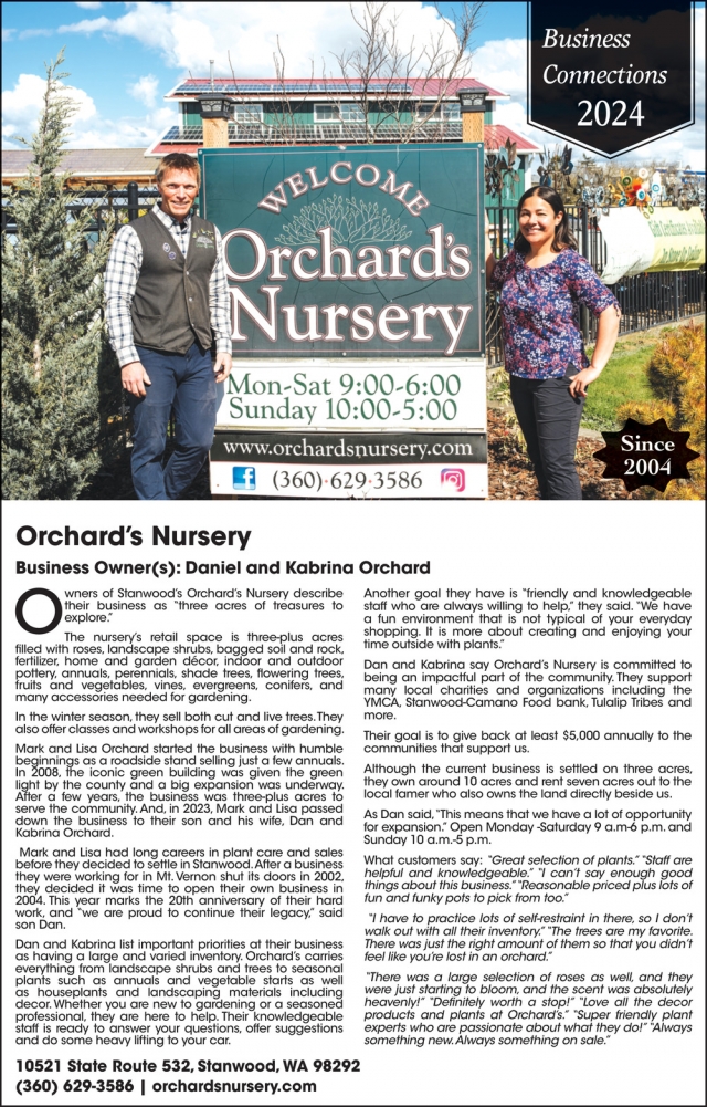 Three Acres of Treasures to Explore, Orchard's Nursery, Stanwood, WA