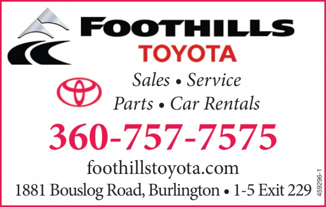 Nominate Us Today!, Foothills Toyota, Burlington, WA