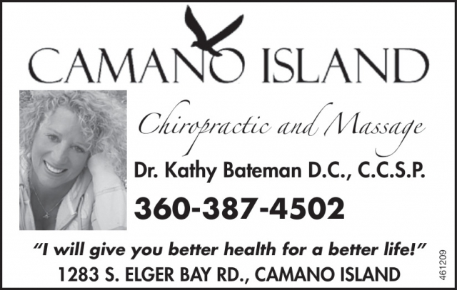 Dr. Kathy Bateman, Camano Island Chiropractic and Massage