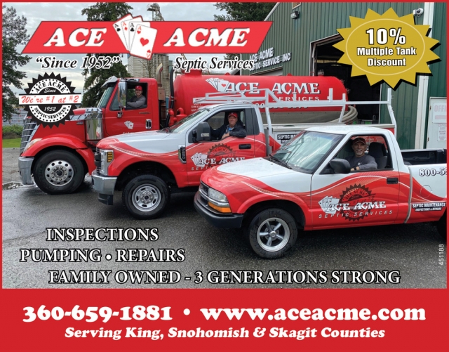 Inspections - Pumping - Repairs, Ace Acme Septic Services