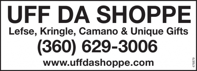 Lefse, Kringle, Camano & Unique Gifts, UFF DA SHOPPE