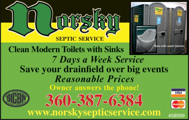 Clean Modern Toilets with Sinks, Norsky Septic, Camano Island, WA