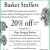 Basket Stuffers 20% OFF