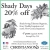 Shady Days 20% OFF