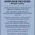 Marriage Records