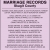 Marriage Records