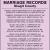 Marriage Records