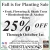 Fall is for Planting Sale