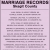 Marriage Records