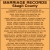 Marriage Records