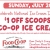 $1 OFF Scoopos of Co-Op Ice Cream!