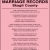 Marriage Records 