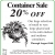 Container Sale 20% OFF