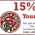 15% OFF Your Order