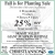 Fall is for Planting Sale