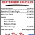 September Specials