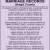 Marriage Records