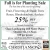 Fall is for Planting Sale